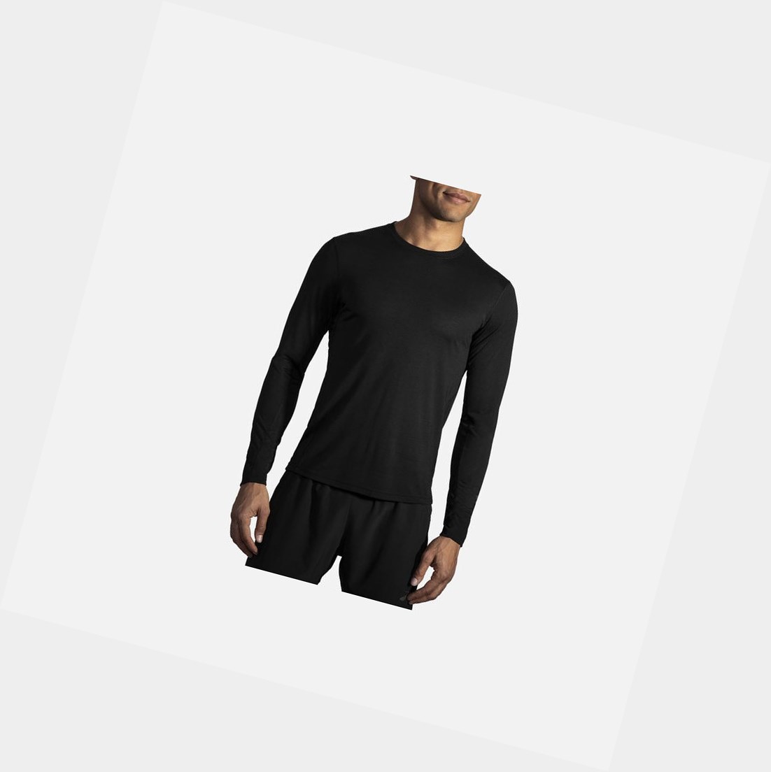 Hauts Brooks Distance Long Sleeve Noir Homme | RJR-95157223