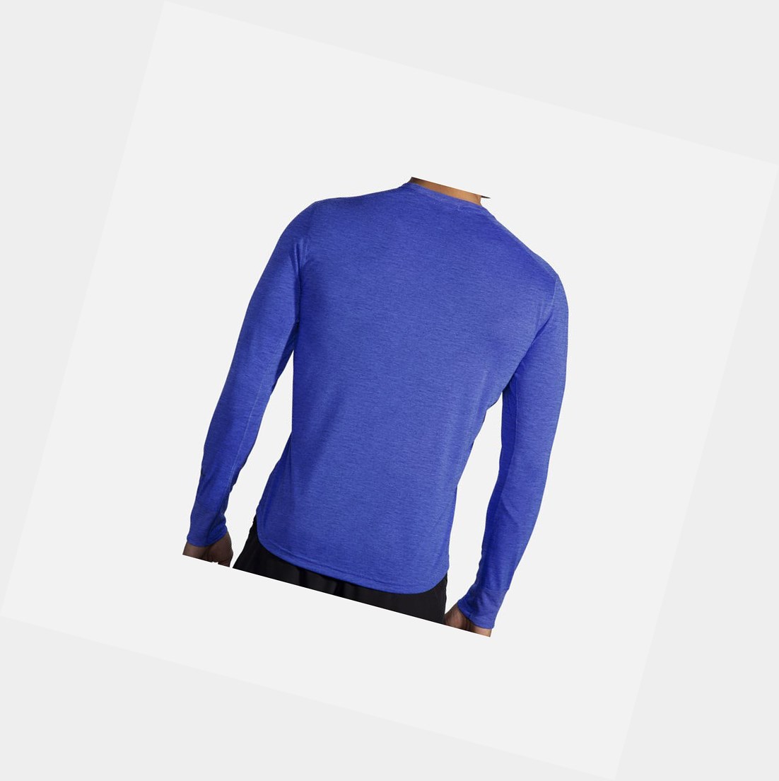 Hauts Brooks Distance Long Sleeve Bleu Homme | JVL-78509844