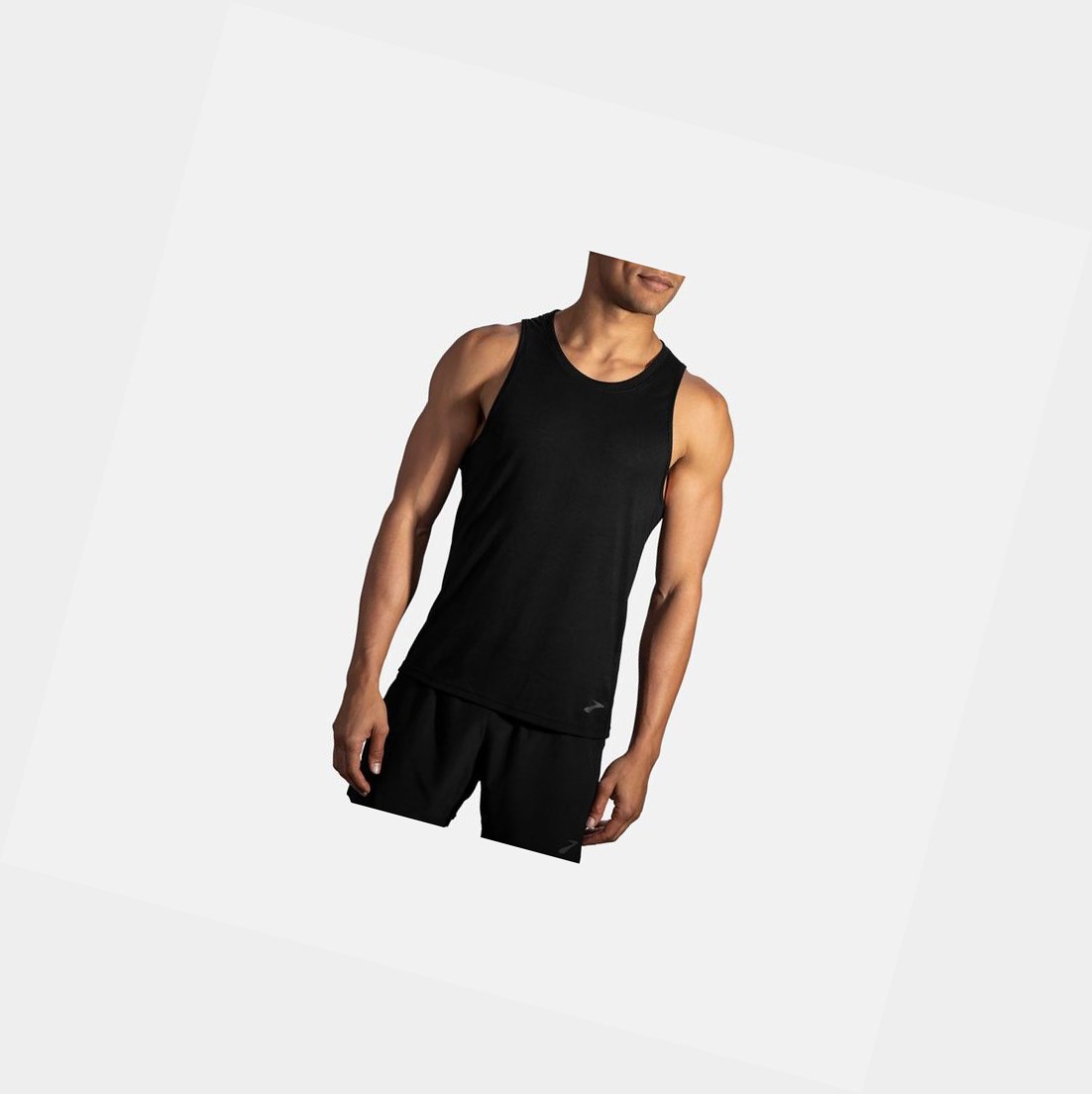 Hauts Brooks Distance Tank Noir Homme | DVH-67230067