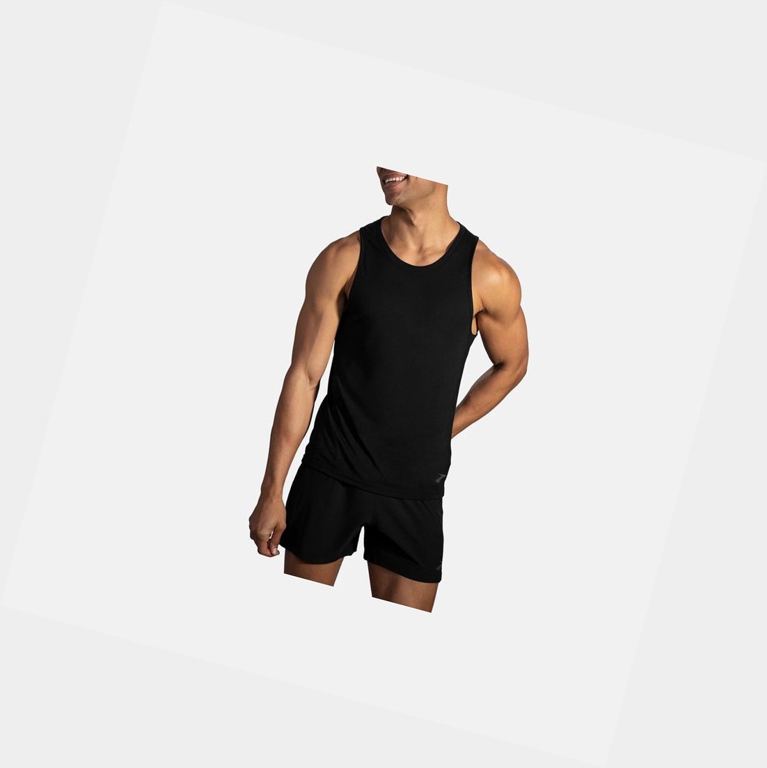 Hauts Brooks Distance Tank Noir Homme | DVH-67230067