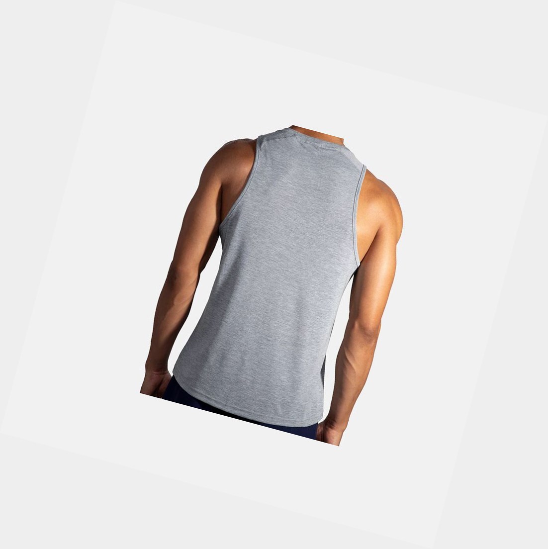 Hauts Brooks Distance Tank Heather Ash Homme | HGK-76734148