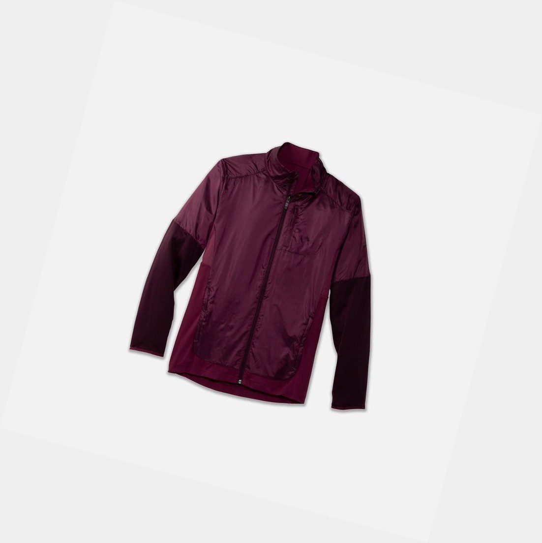 Vêtements D'extérieur Brooks Fusion Hybride Sangria / Merlot Homme | DGC-70785276