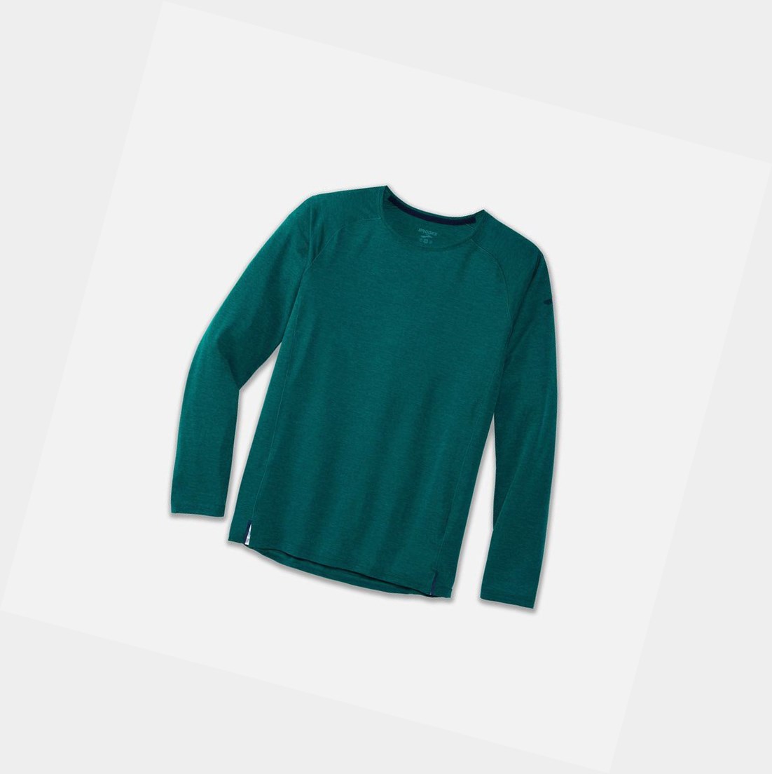 Hauts Brooks Ghost Long Sleeve Heather Spruce Homme | JZN-39959036