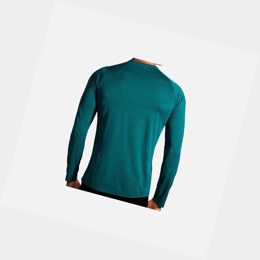 Hauts Brooks Ghost Long Sleeve Heather Spruce Homme | JZN-39959036