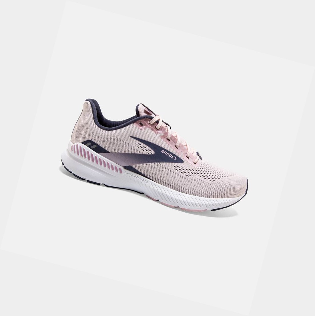 Chaussures Running Route Brooks Launch GTS 8 Primrose / Ombre / Metallic Femme | GAX-56383080