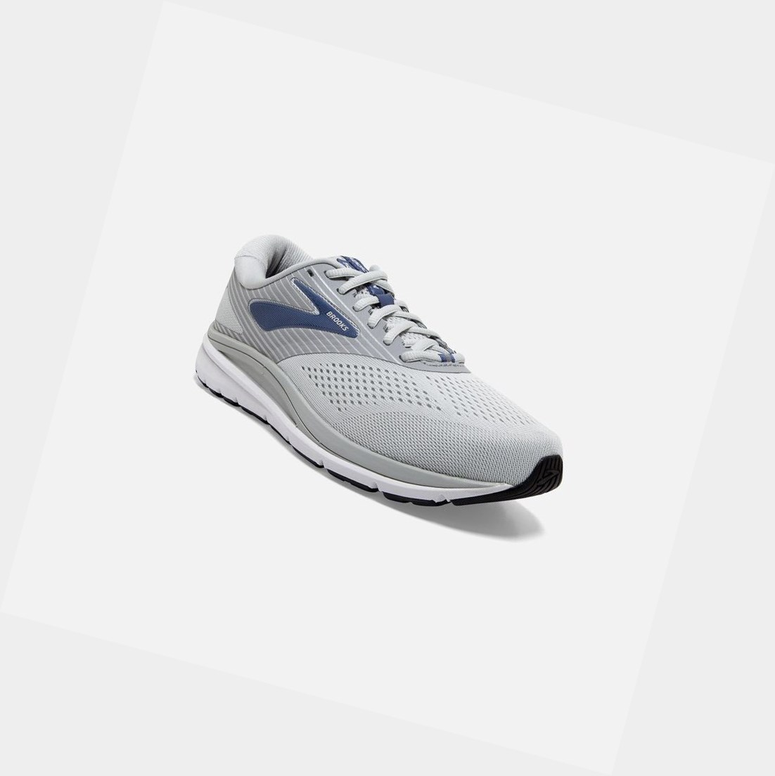 Chaussures Running Route Brooks Addiction 14 Oyster / Alloy / Marlin Femme | KTX-25427887