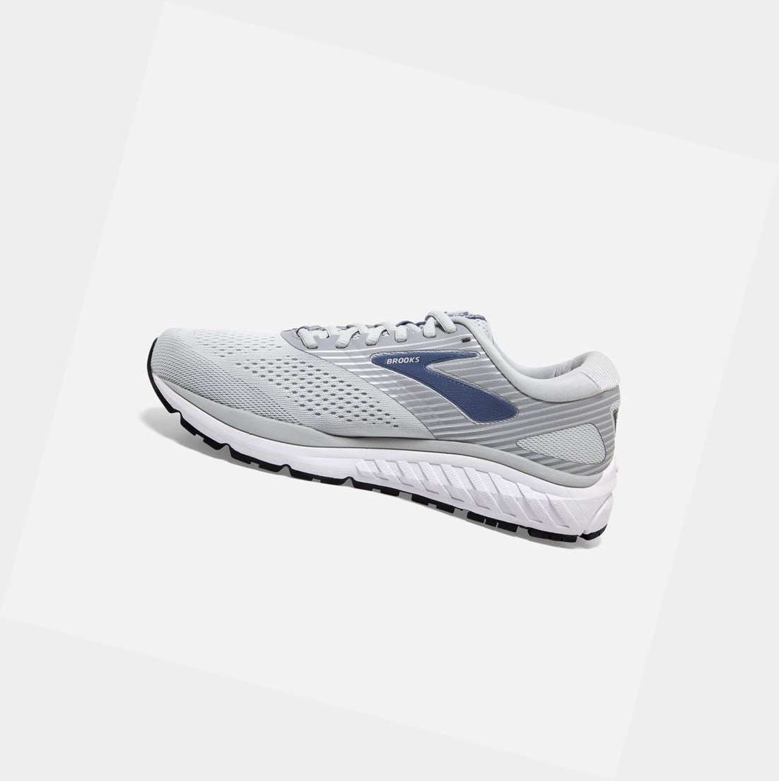 Chaussures Running Route Brooks Addiction 14 Oyster / Alloy / Marlin Femme | KTX-25427887