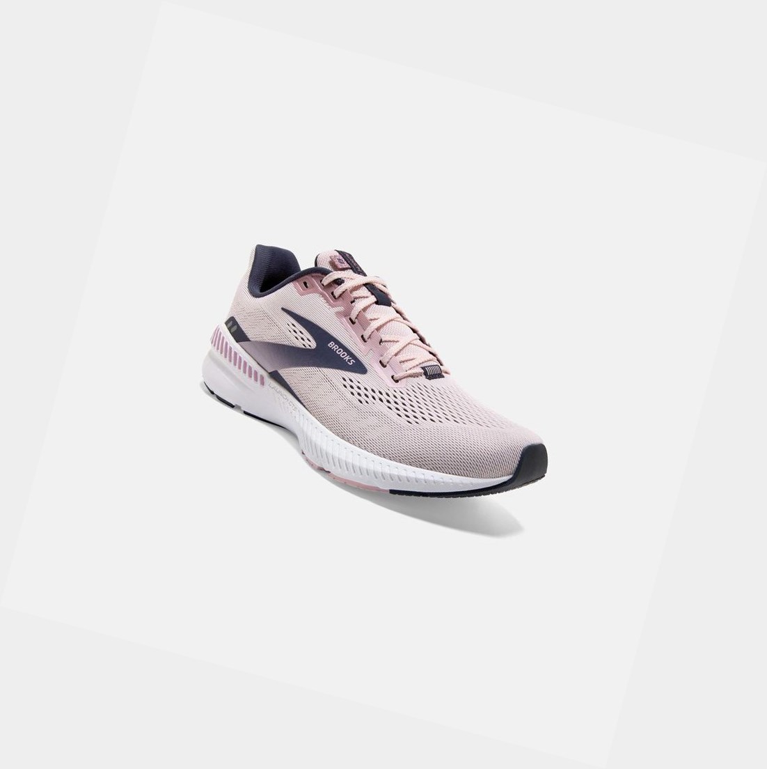 Chaussures Running Route Brooks Launch GTS 8 Primrose / Ombre / Metallic Femme | GAX-56383080