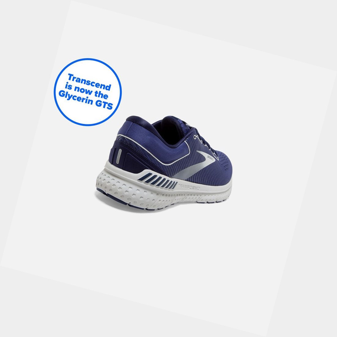 Chaussures Running Route Brooks Transcend 7 Noir Grise Bleu Marine Homme | OKN-19072052