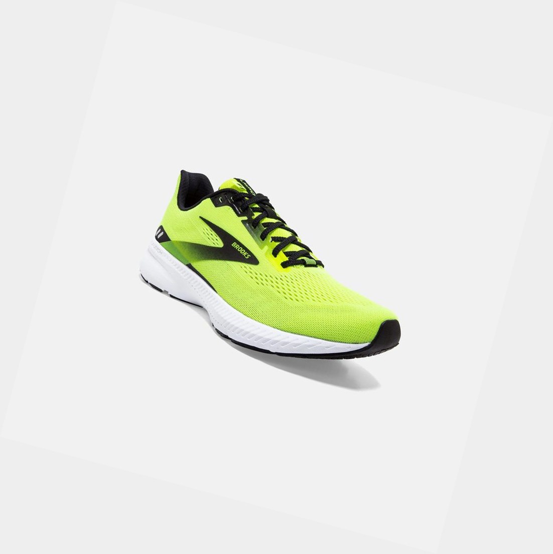 Chaussures Running Route Brooks Launch 8 Noir Blanche Homme | ZKC-14286580