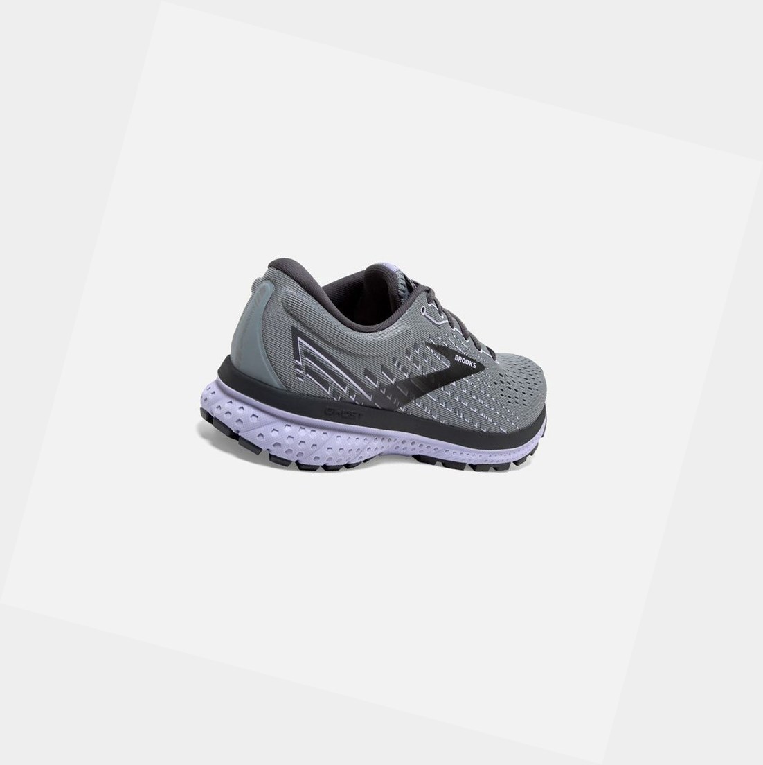 Chaussures Running Route Brooks Ghost 13 Grise Violette Femme | SLU-05351288