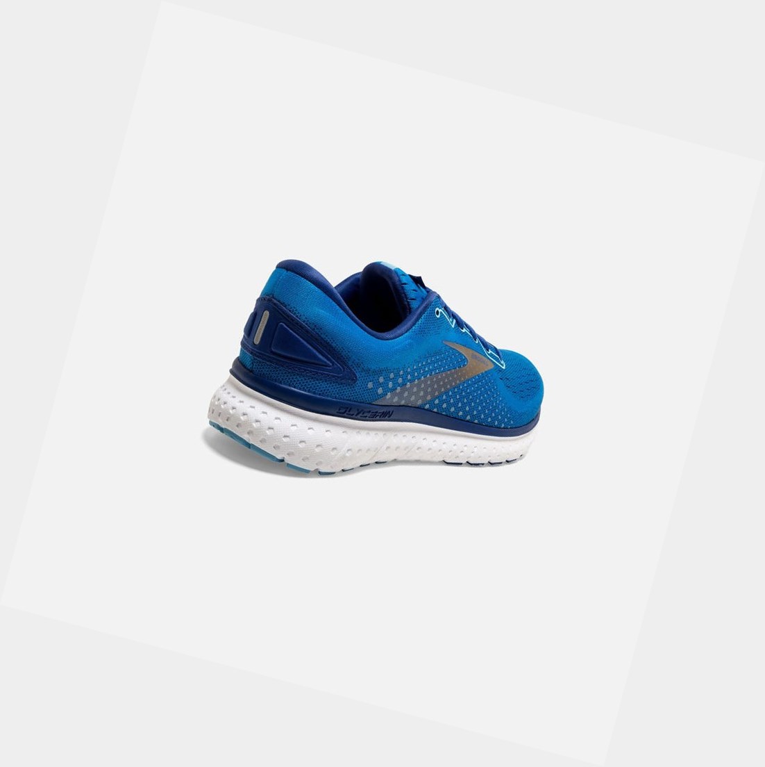 Chaussures Running Route Brooks Glycerin 18 Bleu Doré Homme | THB-43624239