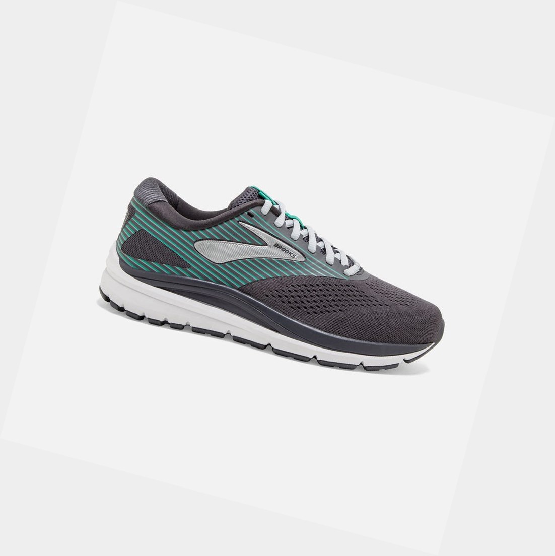 Chaussures Running Route Brooks Addiction 14 Blackened Pearl / Arcadia Femme | OKA-39548803