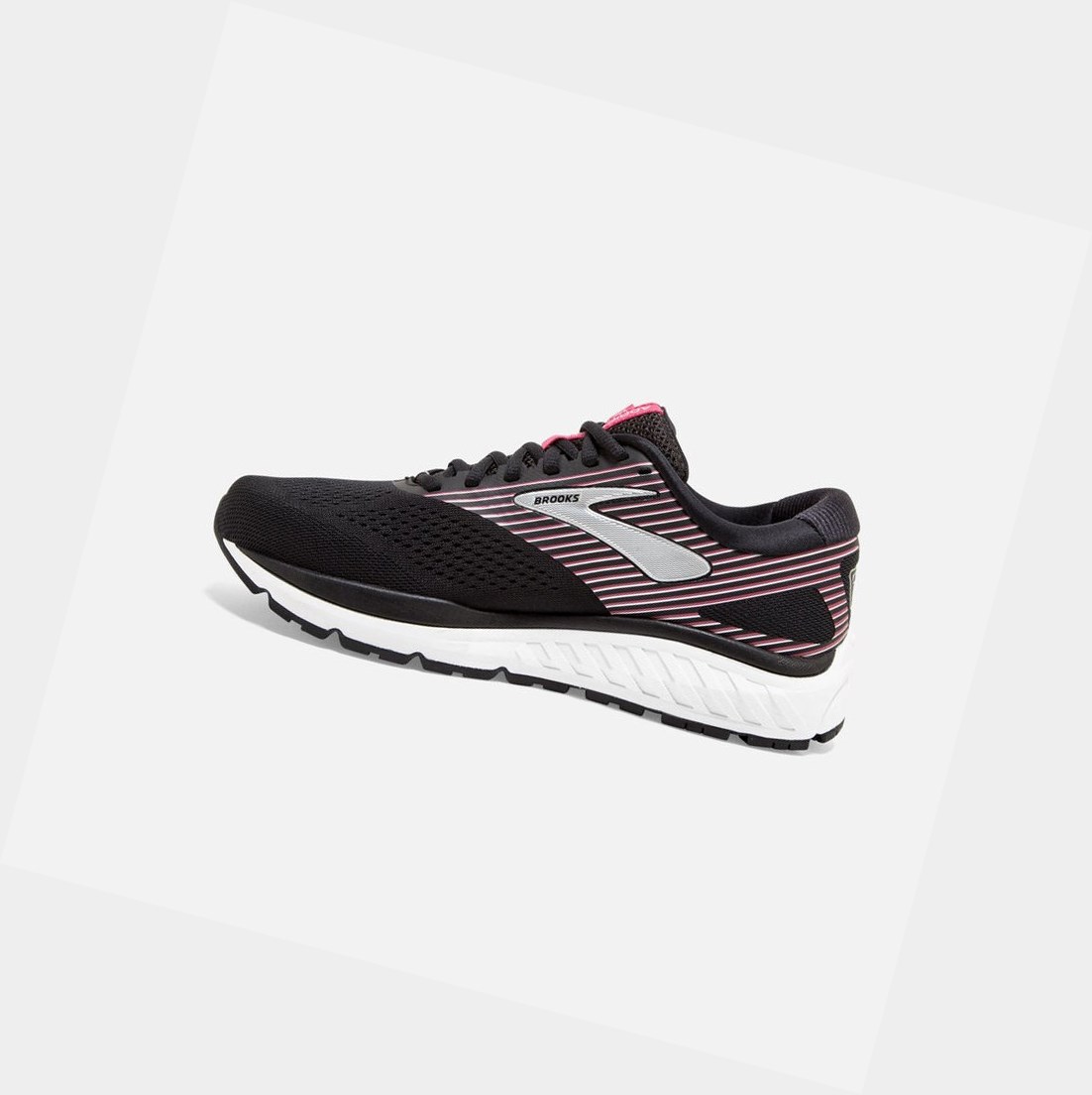 Chaussures Running Route Brooks Addiction 14 Noir Rose Argent Femme | GCX-45276770