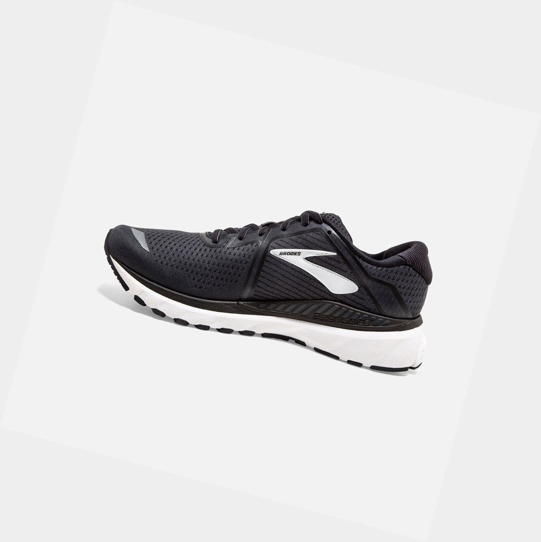 Chaussures Running Route Brooks Adrenaline GTS 20 Noir Grise Femme | CZT-57472840