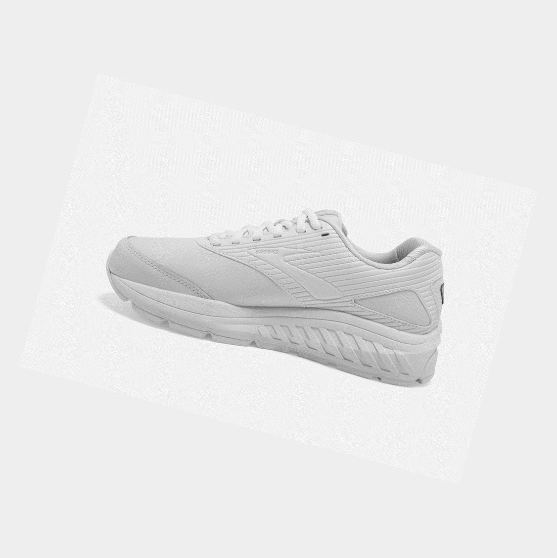 Chaussures de Marche Brooks Addiction Walker 2 Blanche Blanche Femme | JOF-63731160