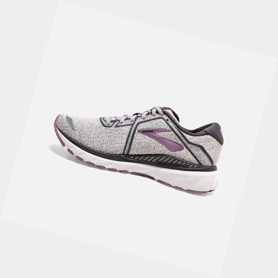 Chaussures Running Route Brooks Adrenaline GTS 20 Grise Blanche Femme | IEH-22836455