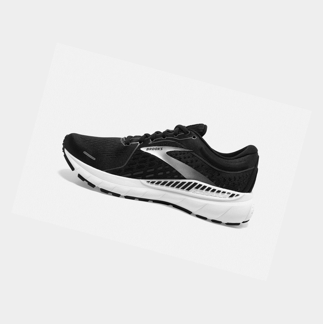 Chaussures Running Route Brooks Adrenaline GTS 21 Noir Blanche Femme | SSZ-47254538