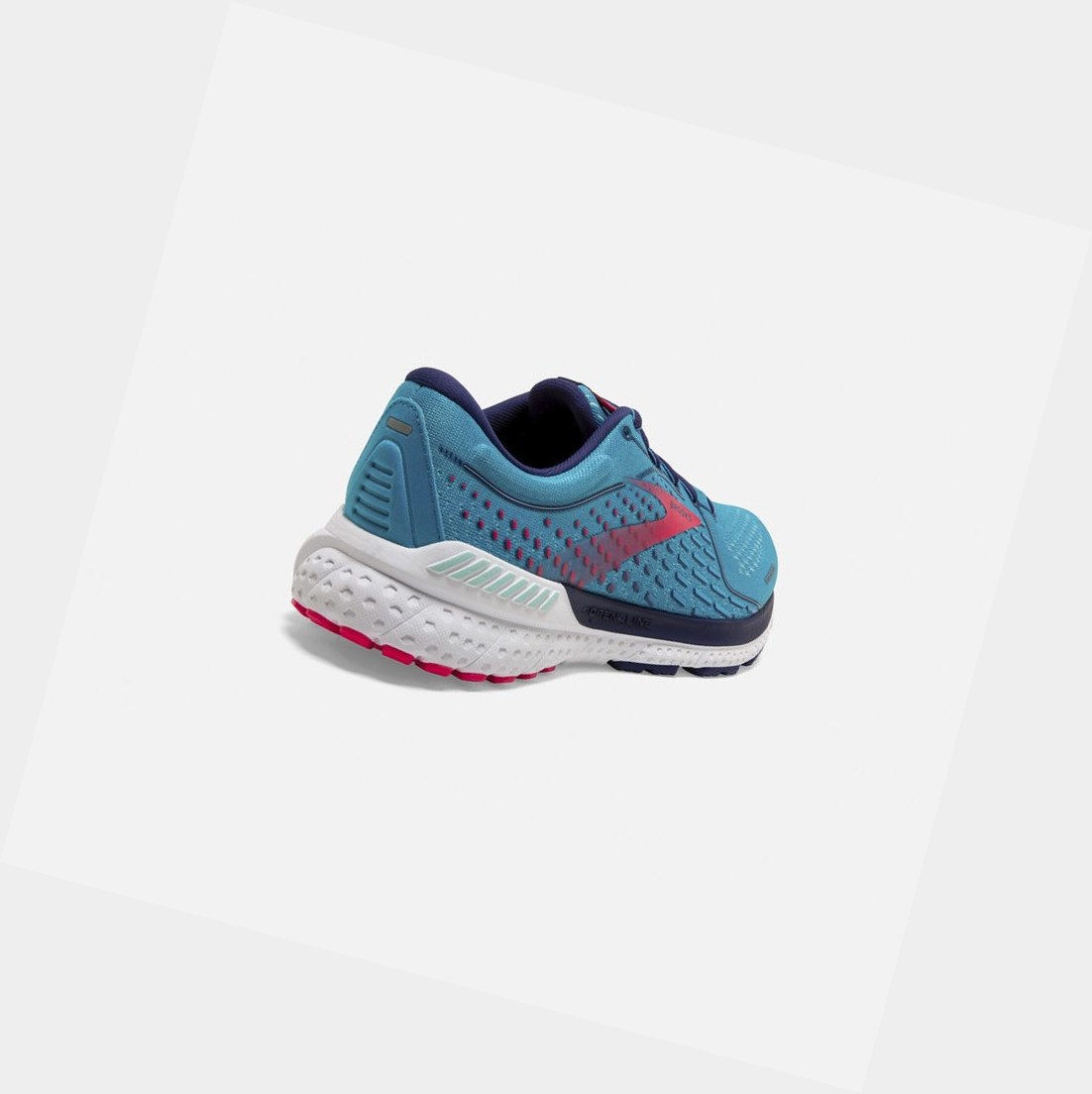 Chaussures Running Route Brooks Adrenaline GTS 21 Bleu Rose Femme | UFV-75219894