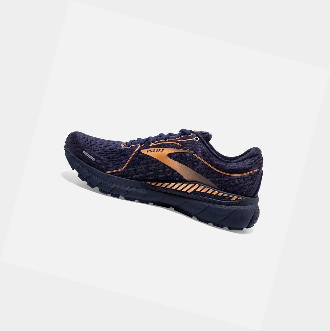 Chaussures Running Route Brooks Adrenaline GTS 21 Bleu Marine Noir Cuivre Femme | RWK-86377386