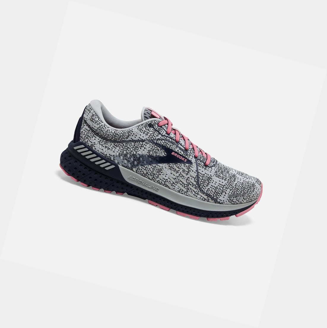 Chaussures Running Route Brooks Adrenaline GTS 21 Blanche Corail Femme | SRG-70590392