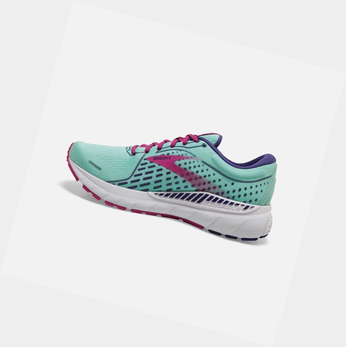 Chaussures Running Route Brooks Adrenaline GTS 21 Bleu Marine Bleu Fushia Femme | RHM-06946813