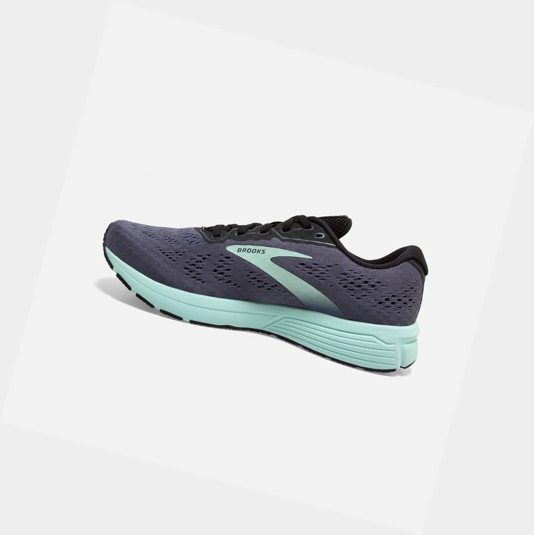 Chaussures Running Route Brooks Anthem 4 Noir Bleu Femme | HIO-77518444