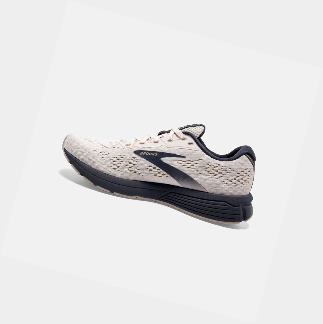 Chaussures Running Route Brooks Anthem 4 Whitecap / Almond / Ombre Femme | RYB-82384542