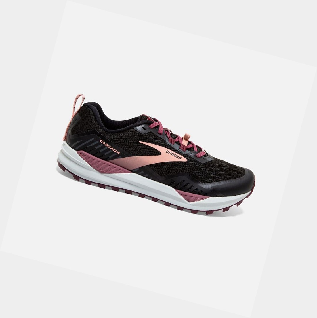 Chaussures Trail Brooks Cascadia 15 Noir Corail Femme | HQG-75080466