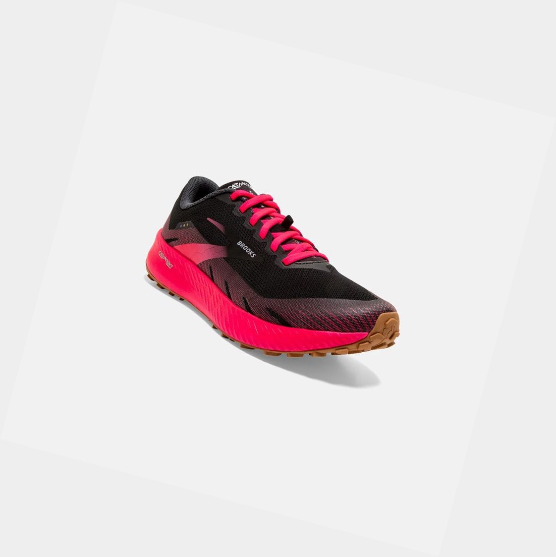 Chaussures Trail Brooks Catamount Noir Rose Femme | KOT-80917465