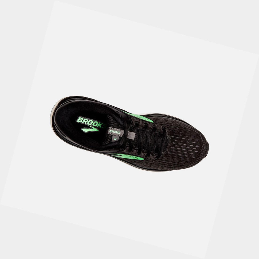 Chaussures Running Route Brooks Dyad 11 Noir Vert Femme | BNU-32748830