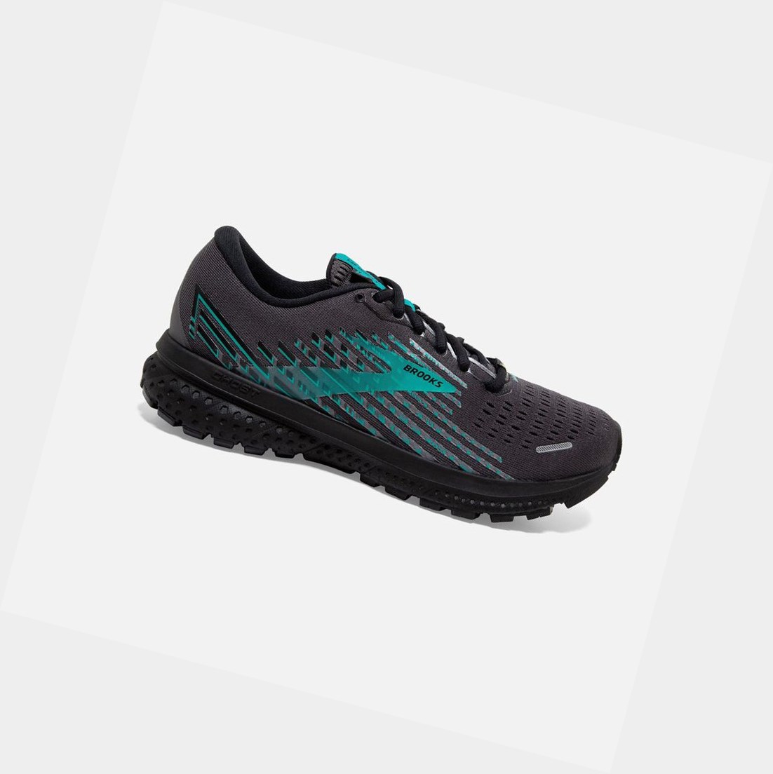 Chaussures Running Route Brooks Ghost 13 GTX Noir Noir Paon Femme | ACZ-16261646