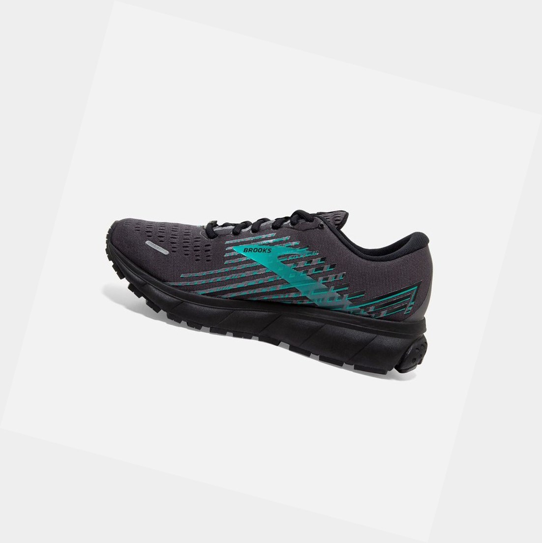 Chaussures Running Route Brooks Ghost 13 GTX Noir Noir Paon Femme | ACZ-16261646