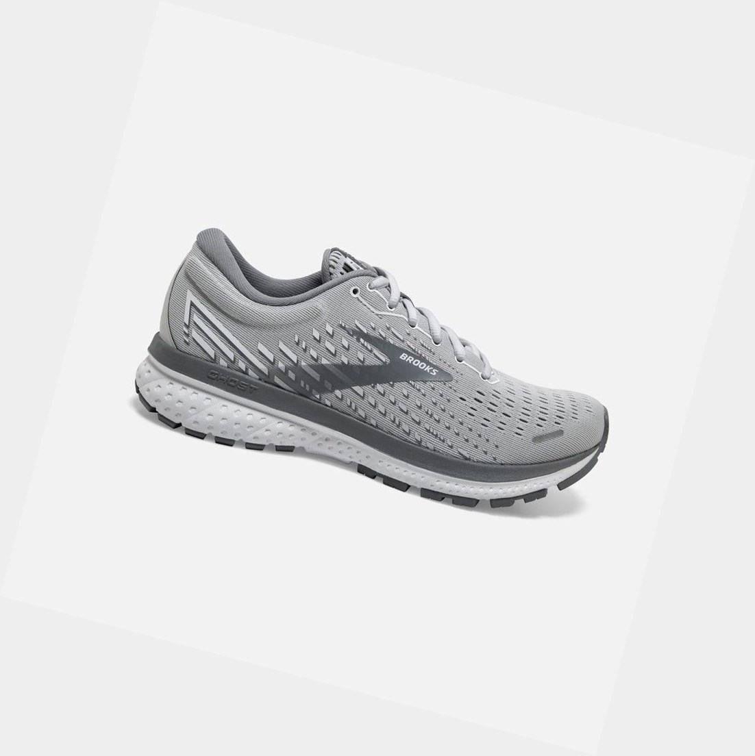 Chaussures Running Route Brooks Ghost 13 Blanche Femme | QCK-24071426