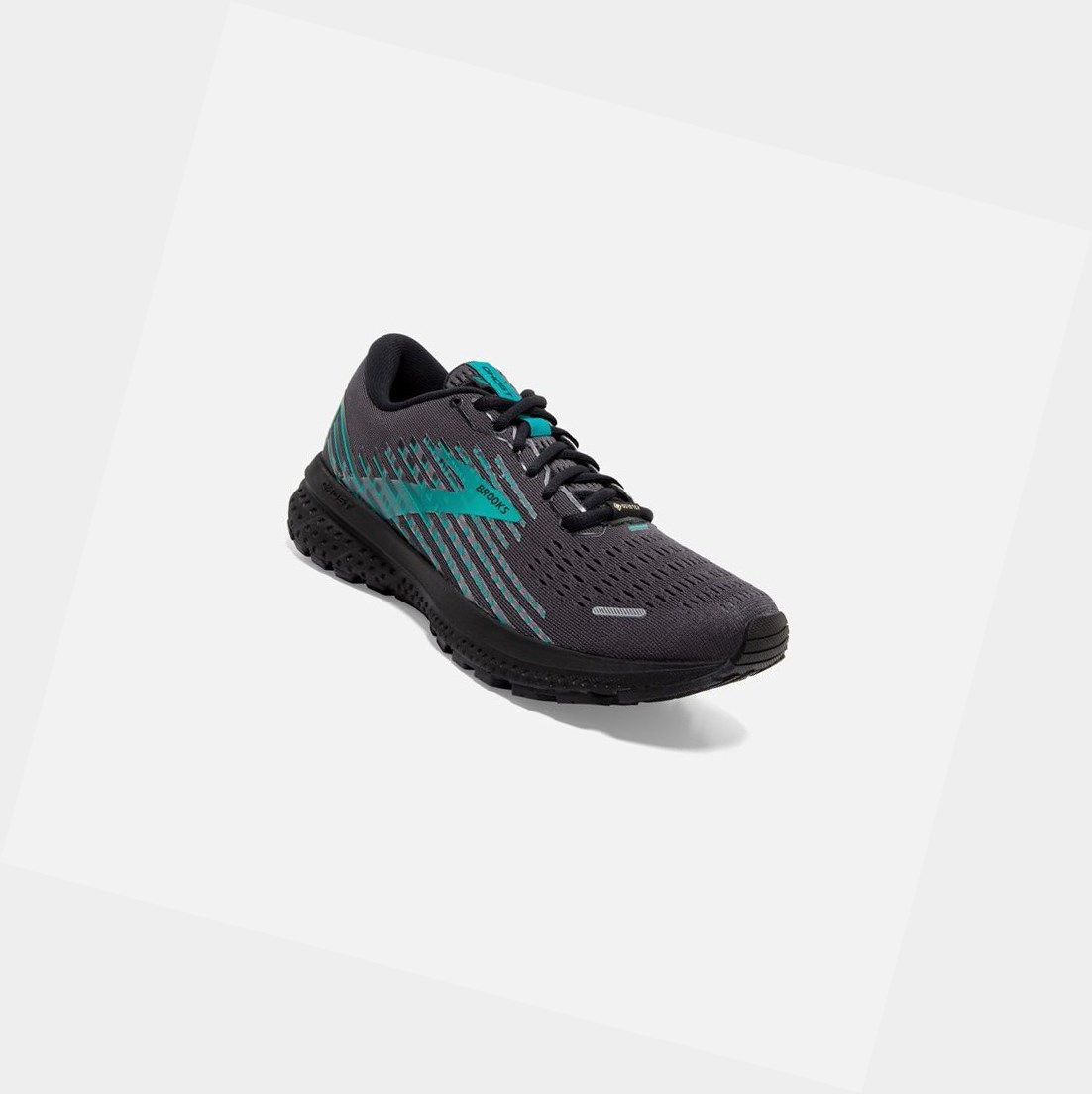 Chaussures Running Route Brooks Ghost 13 GTX Noir Noir Paon Femme | ACZ-16261646