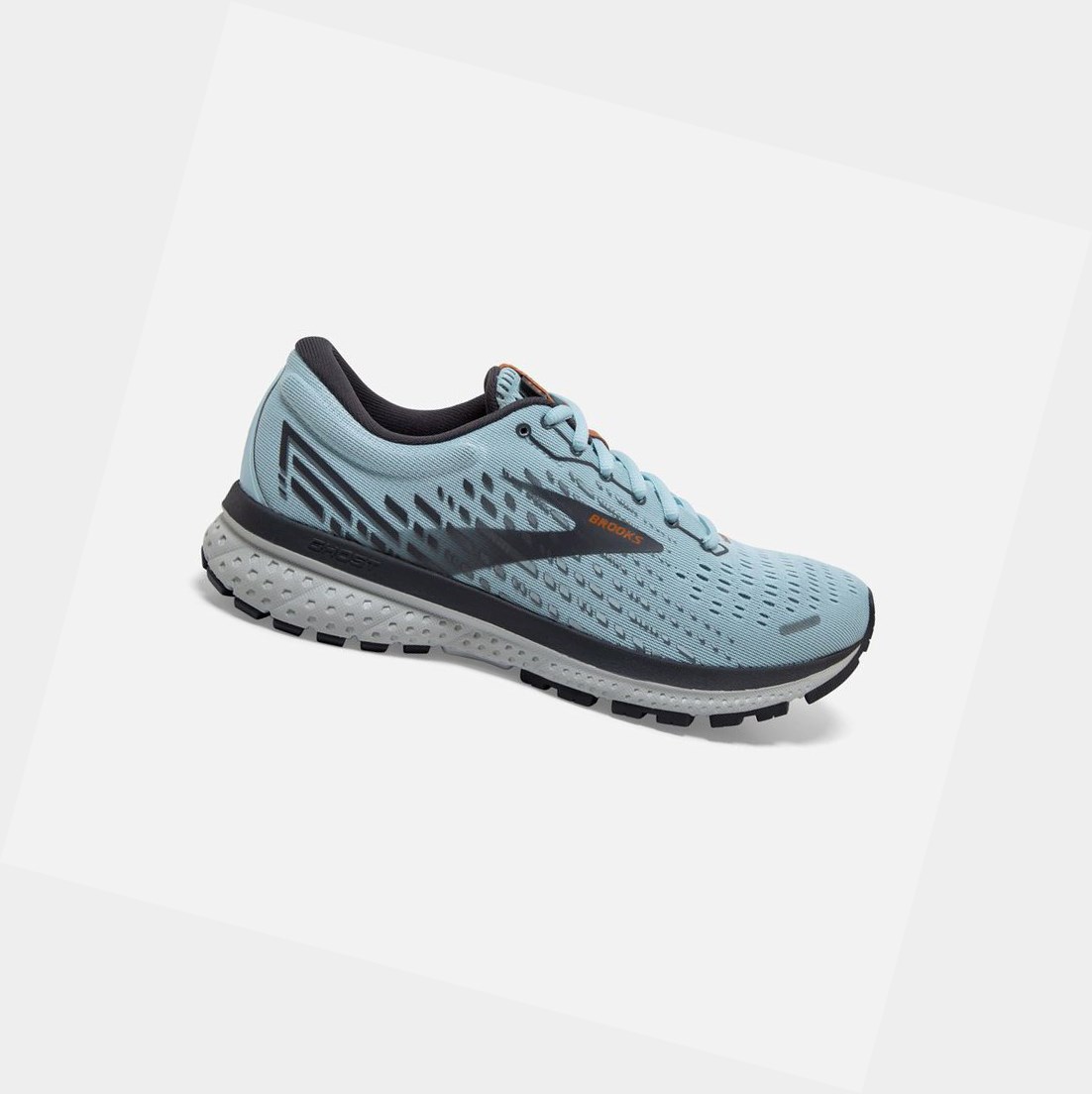 Chaussures Running Route Brooks Ghost 13 Bleu Clair Blanche Femme | ITI-70512188