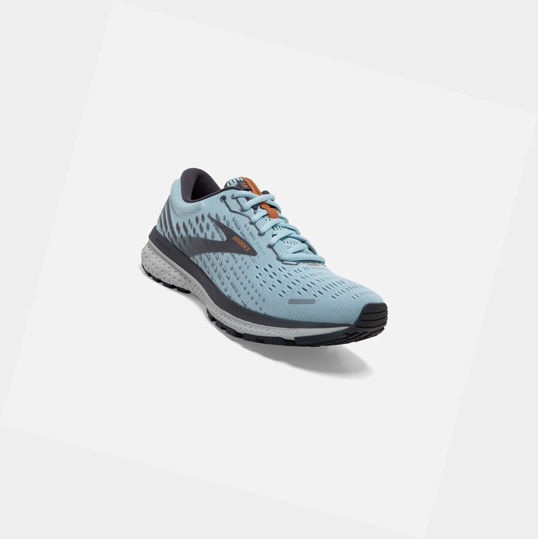 Chaussures Running Route Brooks Ghost 13 Bleu Clair Blanche Femme | ITI-70512188