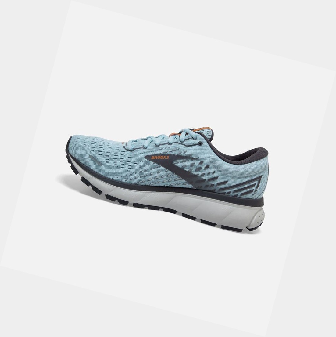 Chaussures Running Route Brooks Ghost 13 Bleu Clair Blanche Femme | ITI-70512188