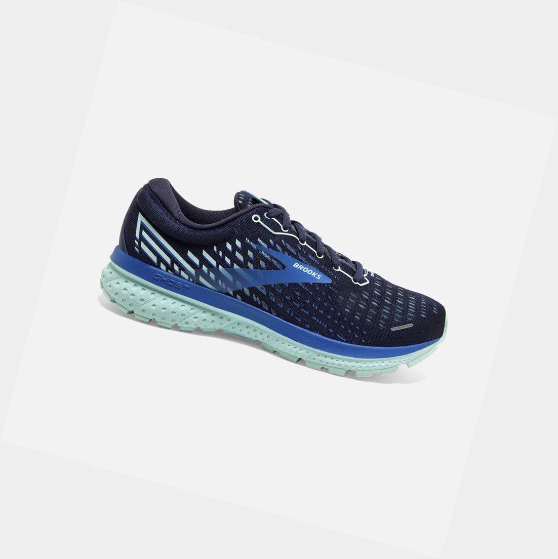 Chaussures Running Route Brooks Ghost 13 Bleu Bleu Femme | EWR-59139128