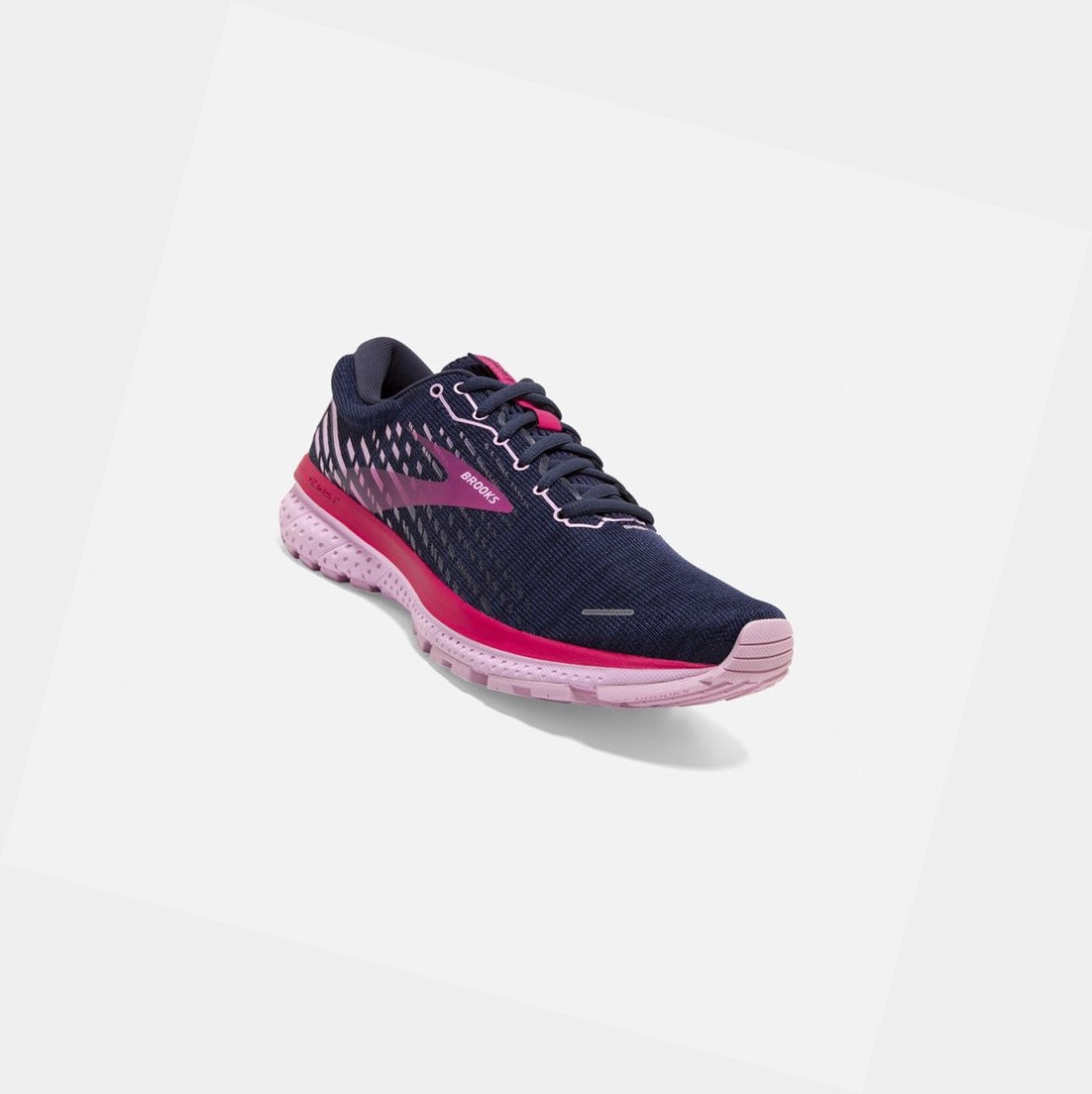 Chaussures Running Route Brooks Ghost 13 Peacoat / Lilac / Raspberry Femme | WKF-74044955