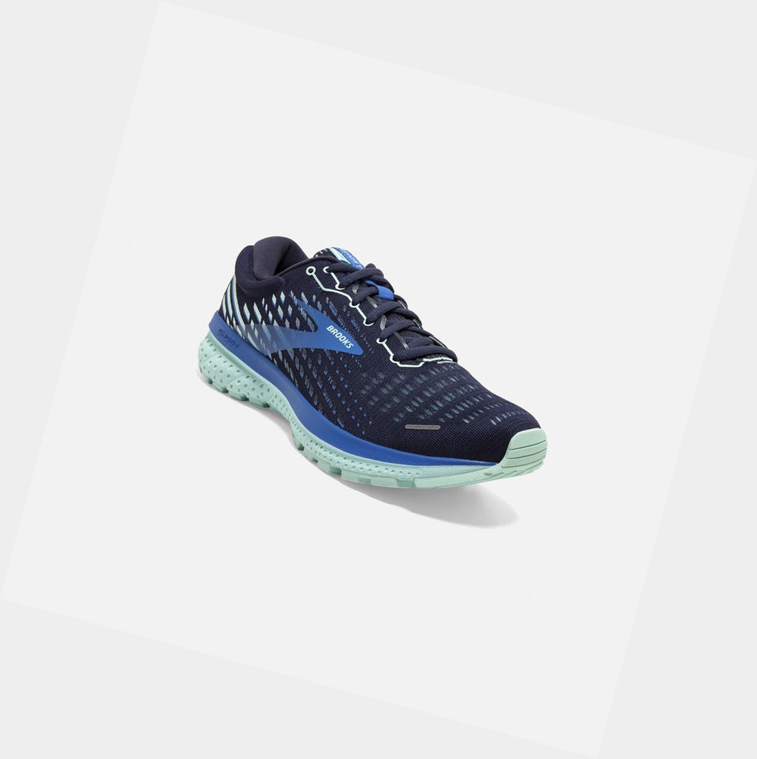 Chaussures Running Route Brooks Ghost 13 Bleu Bleu Femme | EWR-59139128