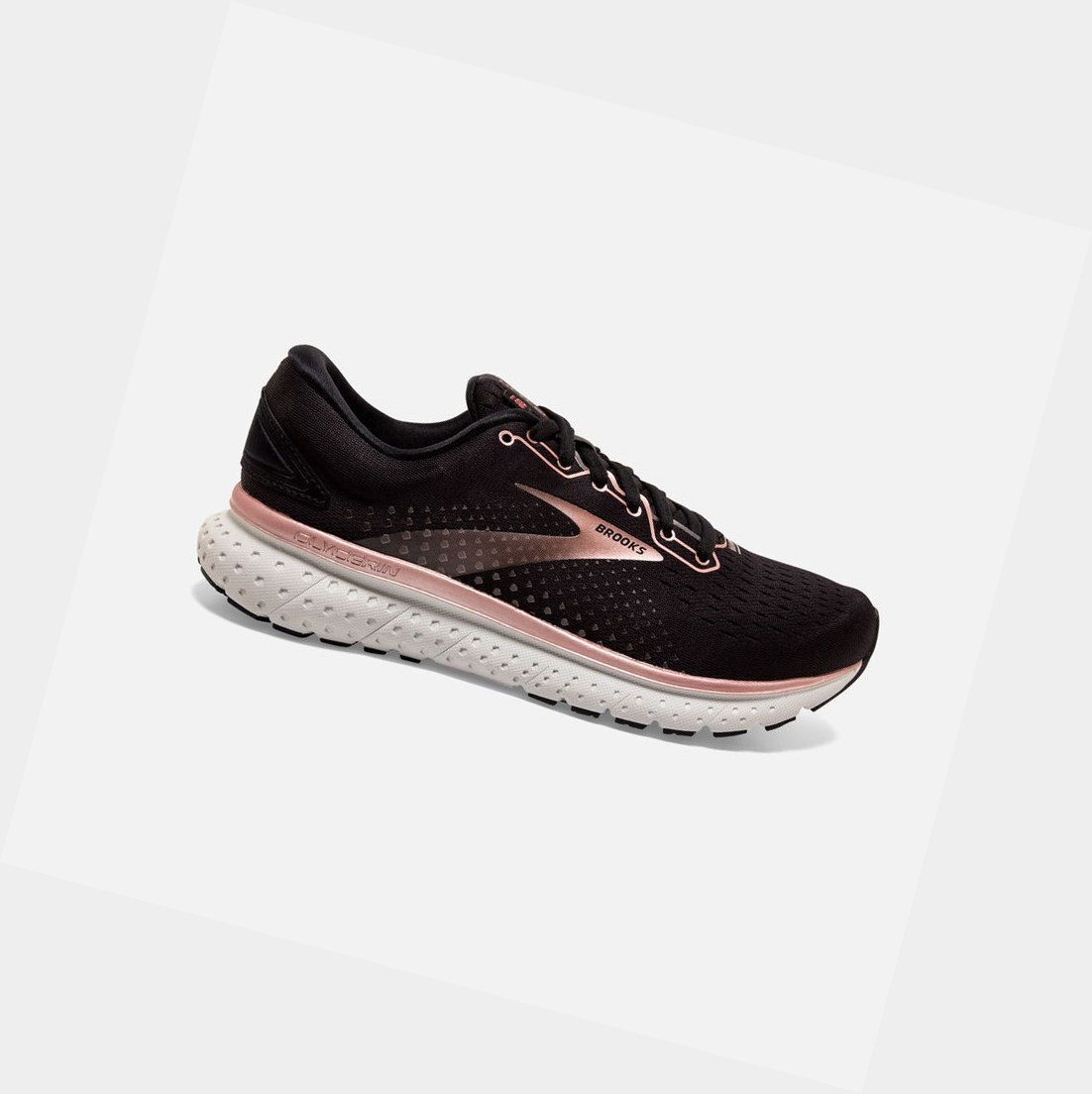 Chaussures Running Route Brooks Glycerin 18 Noir Rose Doré Grise Femme | HWA-76666570