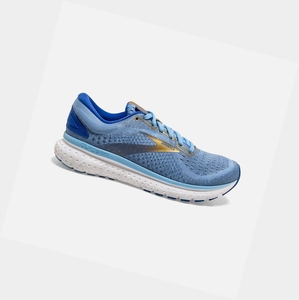 Chaussures Running Route Brooks Glycerin 18 Bleu Doré Femme | MQM-74164051