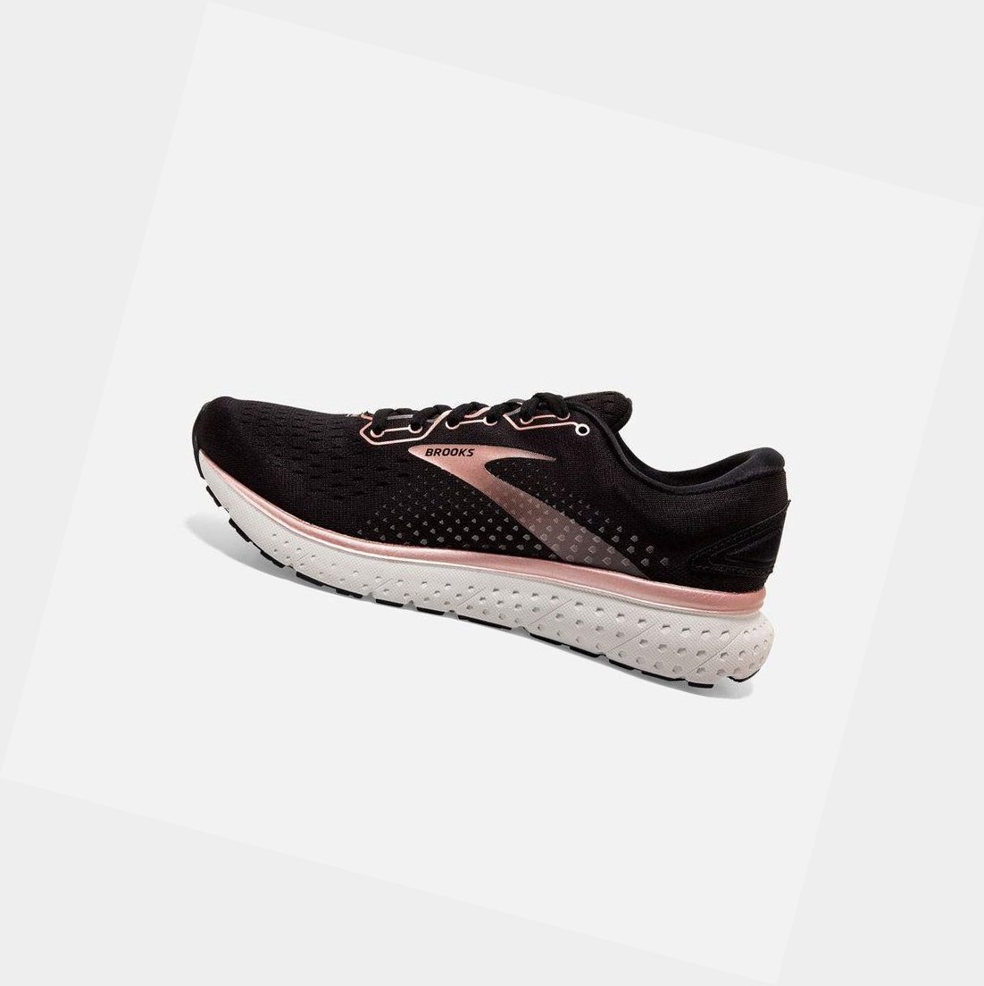 Chaussures Running Route Brooks Glycerin 18 Noir Rose Doré Grise Femme | HWA-76666570