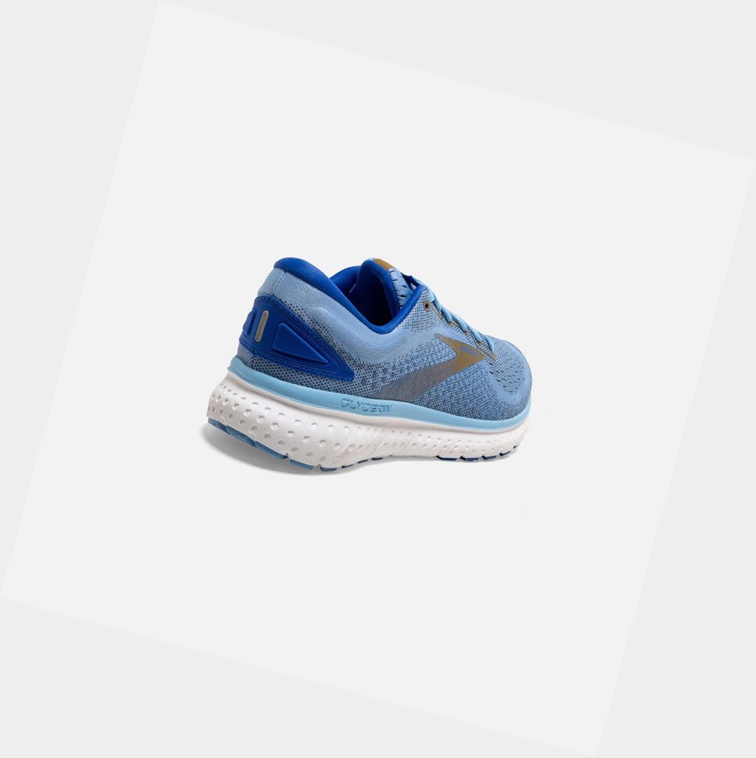 Chaussures Running Route Brooks Glycerin 18 Bleu Doré Femme | MQM-74164051