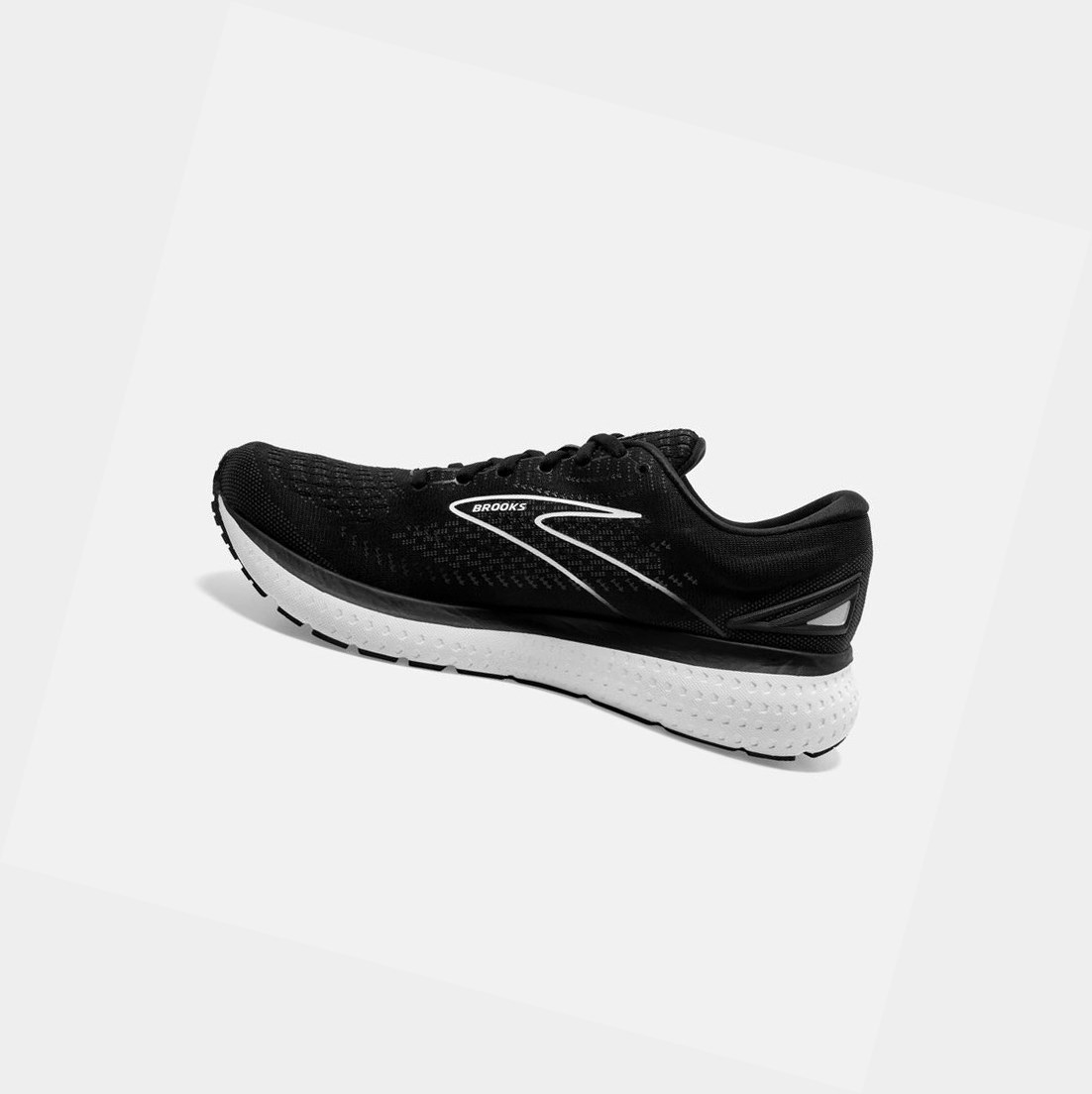 Chaussures Running Route Brooks Glycerin 19 Noir Blanche Femme | EZC-56609167