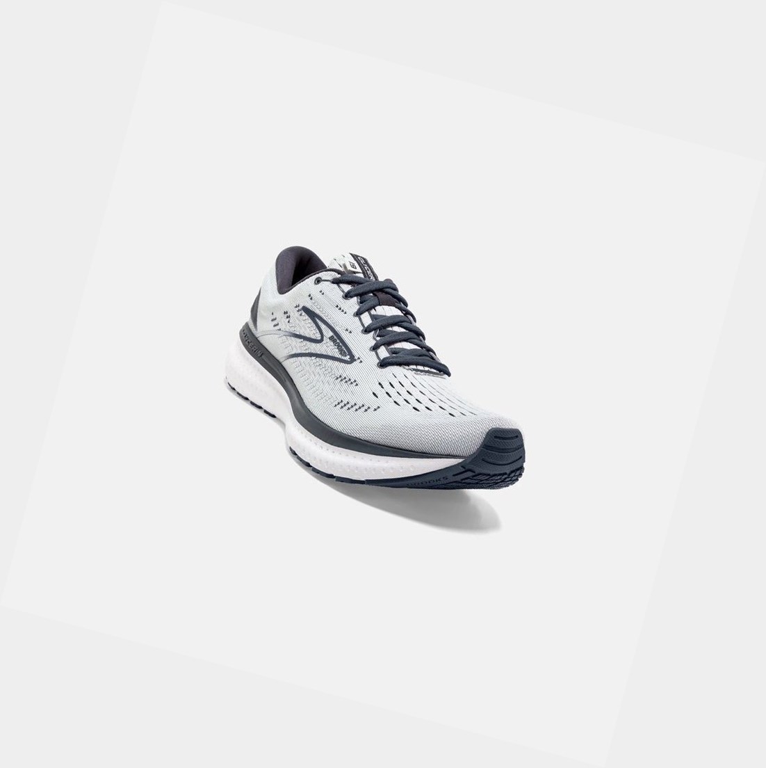 Chaussures Running Route Brooks Glycerin 19 Grise Blanche Femme | ZZF-25519366