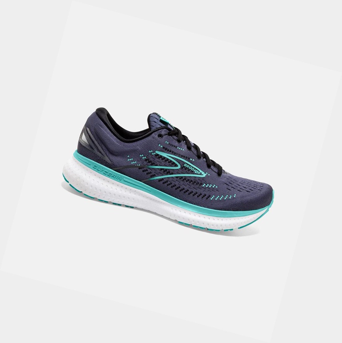 Chaussures Running Route Brooks Glycerin 19 Noir Bleu Femme | OSH-29044205