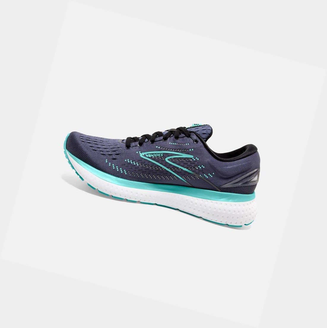 Chaussures Running Route Brooks Glycerin 19 Noir Bleu Femme | OSH-29044205