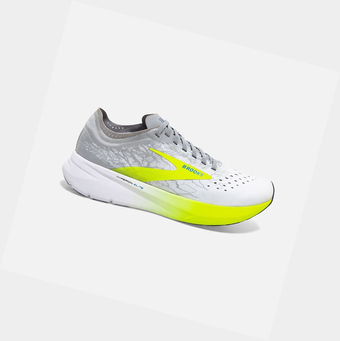 Chaussures de Sport Brooks Hyperion Elite Blanche Grise Femme | AUM-55785303